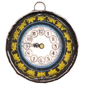 NWT Petite Pocket Watch Glass Art